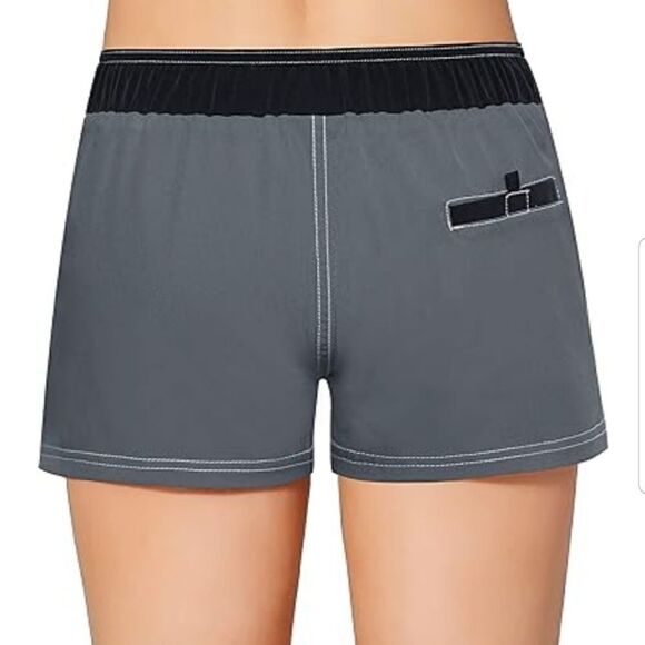 Meegsking Women Quick Dry Swimwear Trunks Sports Board Shorts with Soft … - Picture 7 of 10